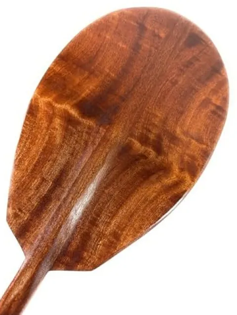 Tikimaster Curly Koa Outrigger Canoe Paddle 60 in Traditional Design