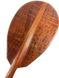Tikimaster Deep Tone Watermarks Curly Koa Outrigger Paddle 60 Inch Steersman