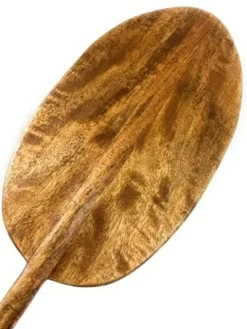 Tikimaster Hokulea Blonde Koa Canoe Paddle 50″ with T-Handle XL Blade