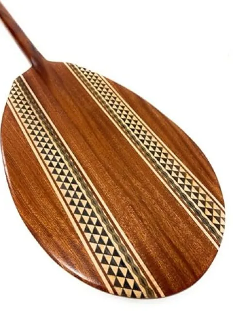 Tikimaster Outrigger Koa Canoe Paddle 60 Inch with Etching