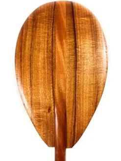 Tikimaster Premium Curly Koa Outrigger Paddle 50 Inch T-Handle Made in Hawaii