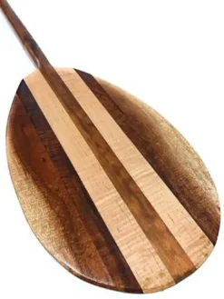 Tikimaster Unique Albino AAA Grade Koa Paddle 60″ with Maple Inlays Yellow