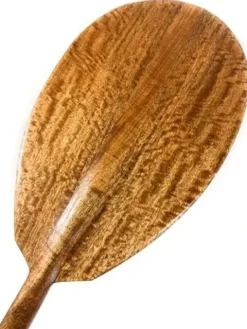 Tikimaster Watermarks Curls Koa Outrigger Paddle 50 in T-Handle