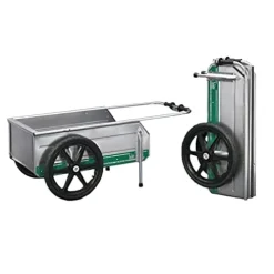 Tipke Manufacturing Foldit 2200 Portable Aluminum Folding Utility Cart Silver (2 Pack)
