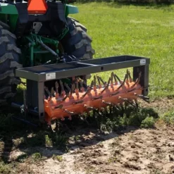 Titan Attachments 62″ 3 Point Drum Aerator for Cat 1 & 2 Tractors with 88 Coring Plugs