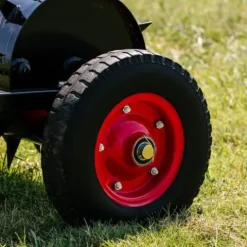 Titan Attachments 3 FT Tow-Behind Drum Spike Aerator with Wheel Kit