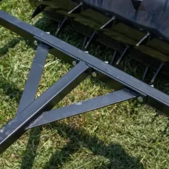 Titan Attachments 3 FT Tow-Behind Drum Spike Aerator with Wheel Kit