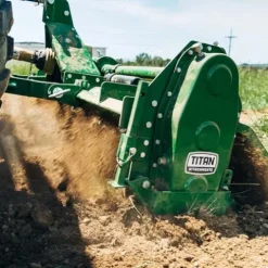 Titan Attachments 3 Point 72″ Rotary Tiller Attachment Green