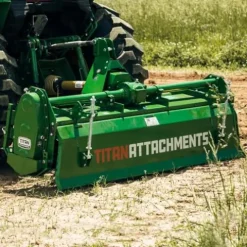 Titan Attachments 48″ Rotary Tiller Attachment for Cat 1 Tractors Green