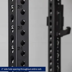 Titan Fitness 90″ Black Bolt-Down Power Rack 2000 LB Capacity