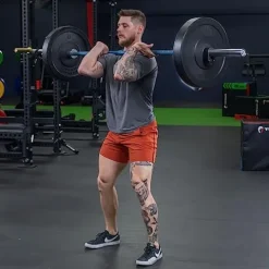 Titan Fitness 20 KG 28.5MM TITAN Series Olympic Barbell, USA Made Multipurpose Bar, Blue Cerakote