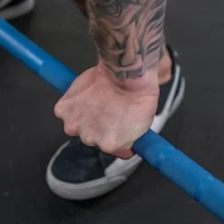 Titan Fitness 20 KG 28.5MM TITAN Series Olympic Barbell, USA Made Multipurpose Bar, Blue Cerakote