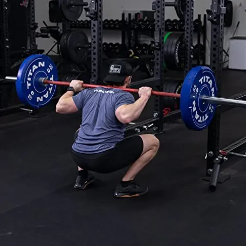 Titan Fitness 230 LB EZ-Grip Olympic Bumper Plates Set for Weightlifting and Strength Training