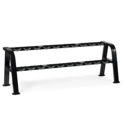 Titan Fitness 2 Tier Saddle-Style Dumbbell Weight Rack Black