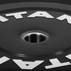 Titan Fitness Economy Olympic Bumper Plates 230 LB Set Rubber with Steel Insert Black
