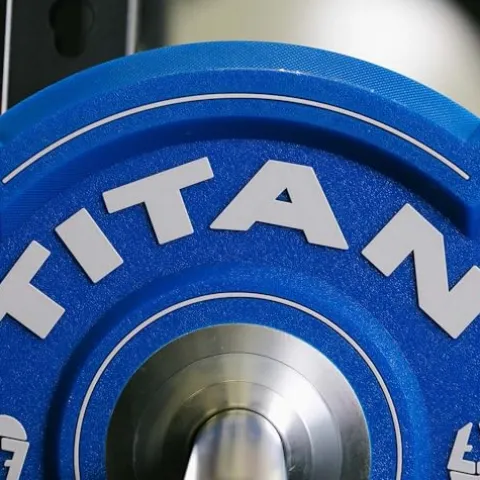 Titan Fitness EZ-Grip Urethane Olympic Weight Plates 340 LB Set