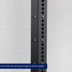 Titan Fitness Flat Foot Power Rack X-3 Series 82-in. H 30-in. D with 4 Weight Plate Holders Black