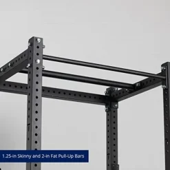 Titan Fitness Flat Foot Power Rack X-3 Series 82-in. H 30-in. D with 4 Weight Plate Holders Black