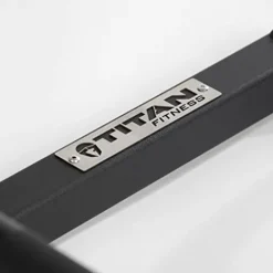 Titan Fitness Hex Trap Barbell 2-inch Olympic 800 LB Rated Knurled Grips – Deadlifts, Rows, Squat Jumps