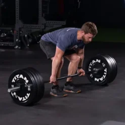 Titan Fitness Olympic Power Barbell Black