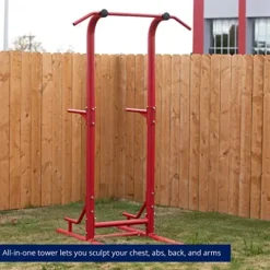 Titan Fitness Outdoor Power Tower Red