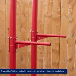 Titan Fitness Outdoor Power Tower Red