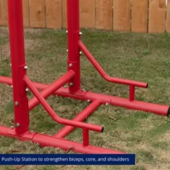 Titan Fitness Outdoor Power Tower Red