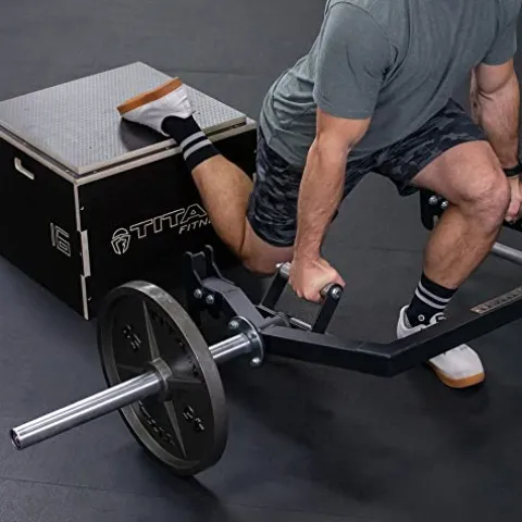 Titan Fitness Rackable Open Trap Bar 1,500 LB Rated Olympic Barbell