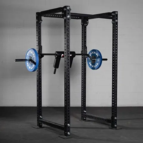 Titan Fitness Rackable Safety Squat Olympic Bar 1,500 LB Shoulder and Arm Pads Balanced Camber Design