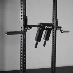 Titan Fitness Rackable Safety Squat Olympic Bar 1,500 LB Shoulder and Arm Pads Balanced Camber Design