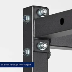 Titan Fitness T-2 Series Power Rack with J-Hooks and Pull-Up Bar Black