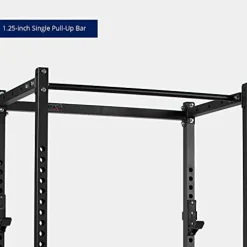 Titan Fitness T-2 Series Power Rack with J-Hooks and Pull-Up Bar Black