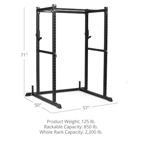 Titan Fitness T-2 Series Power Rack Black