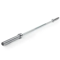 Titan Fitness Titan Series Olympic Deadlift Barbell Bright Zinc/Hard Chrome 20 KG 28.5MM USA Made 2,000 LB Rated