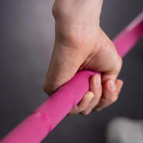 Titan Fitness Women’s Pink Cerakote 15 KG 25MM Titan Series Barbell – USA Made, 1,500 LB Capacity