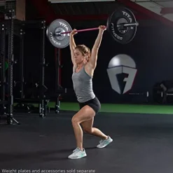 Titan Fitness Women’s Pink Cerakote 15 KG 25MM Titan Series Barbell – USA Made, 1,500 LB Capacity