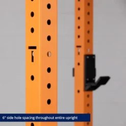 Titan Fitness X-3 Series 80″ Orange Bolt-Down Power Rack