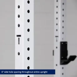 Titan Fitness X-3 Series 90″ White Bolt-Down Power Rack 1650 LB Cage