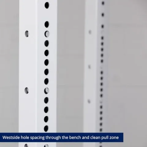 Titan Fitness X-3 Series 90″ White Bolt-Down Power Rack 1650 LB Cage