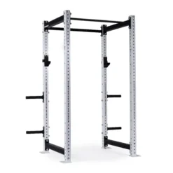 Titan Fitness X-3 Series 90″ White Bolt-Down Power Rack 36″ Depth