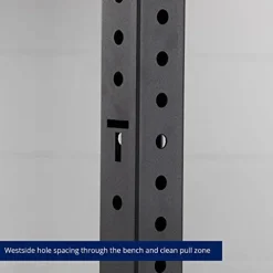 Titan Fitness X-3 Series Flat Foot Power Rack 91-in. H 30-in. D Black