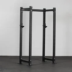 Titan Fitness X-3 Series Short Bolt-Down Power Rack with Weight Plate Holders 24-in. Depth Black