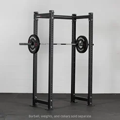 Titan Fitness X-3 Series Short Bolt-Down Power Rack with Weight Plate Holders 24-in. Depth Black