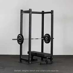 Titan Fitness X-3 Series Short Bolt-Down Power Rack with Weight Plate Holders 24-in. Depth Black