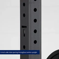 Titan Fitness X-3 Series Short Bolt-Down Power Rack with Weight Plate Holders 24-in. Depth Black