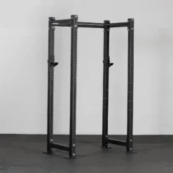 Titan Fitness X-3 Series Tall Bolt-Down Power Rack with Weight Holders 24-in Depth Black