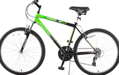Titan Trail 21-Speed Suspension Men’s Mountain Bike 18-Inch Frame Green/Black