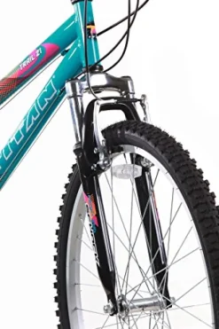 Titan Women’s Mountain Bike 21-Speed Suspension 17-Inch Frame Black and Teal