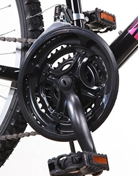 Titan Women’s Mountain Bike 21-Speed Suspension 17-Inch Frame Black and Teal