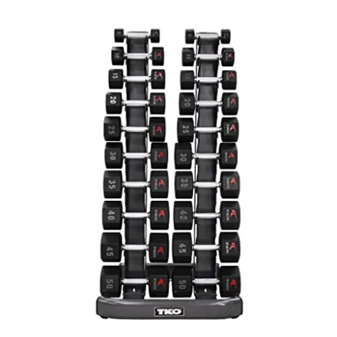 TKO 10 Pair Vertical Dumbbell Rack
